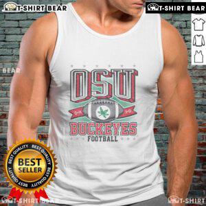 Official Ohio State Buckeyes Football regional tank top featuring team colors and logo, perfect for game day attire.