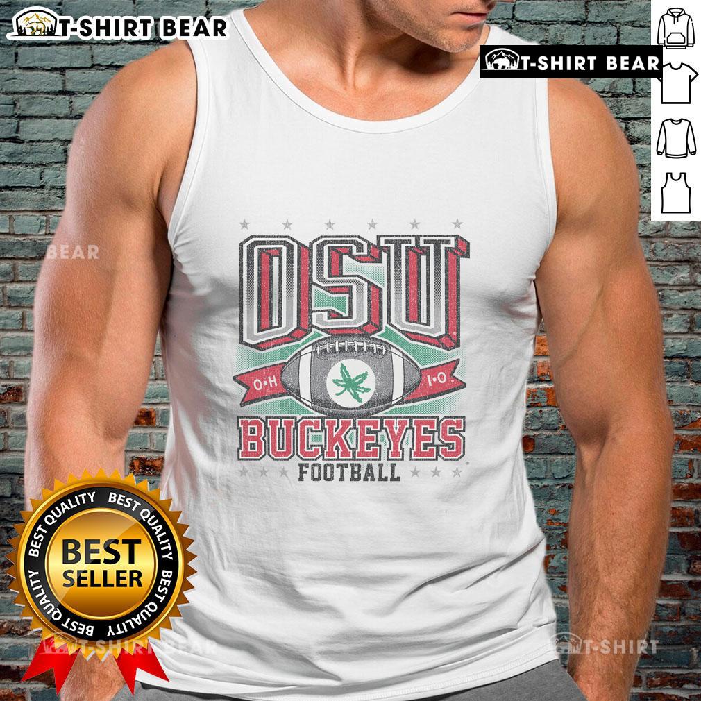 Official Ohio State Buckeyes Football regional tank top featuring team colors and logo, perfect for game day attire.