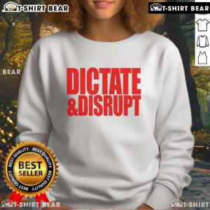 Official Ole Miss Dictate and Disrupt Sweatshirt in navy blue, featuring bold logo design for fans and alumni.