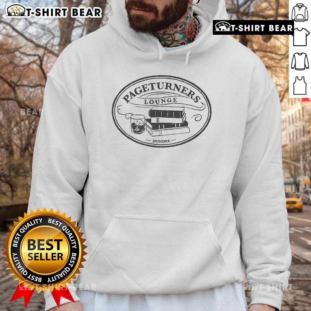 Official Pageturners Lounge Logo Hoodie featuring a stylish design for book lovers and cozy reading sessions.