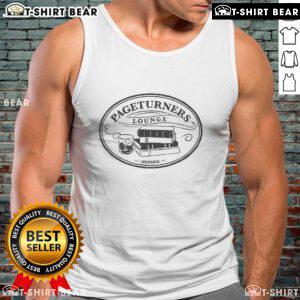 Official Pageturners Lounge logo tank top featuring a stylish design ideal for book lovers and casual wear.