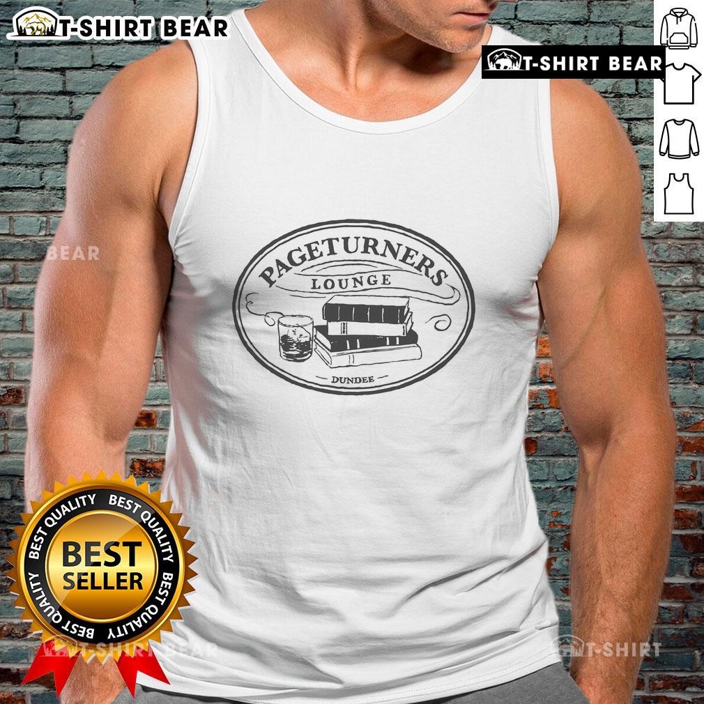 Official Pageturners Lounge logo tank top featuring a stylish design ideal for book lovers and casual wear.