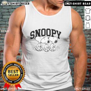 Official Running Snoopy Peanuts Tank Top featuring a vibrant Snoopy design perfect for casual wear and running enthusiasts.