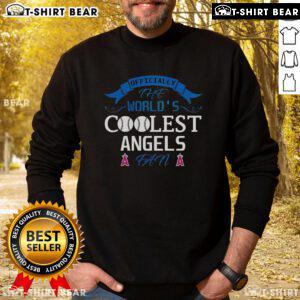Alt Text: Official Los Angeles Angels fan sweatshirt featuring vibrant team colors and logo, perfect for game day.