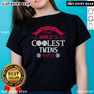 Official Minnesota Twins fan ladies tee showcasing vibrant team colors and logo, perfect for game day and sports enthusiasts.