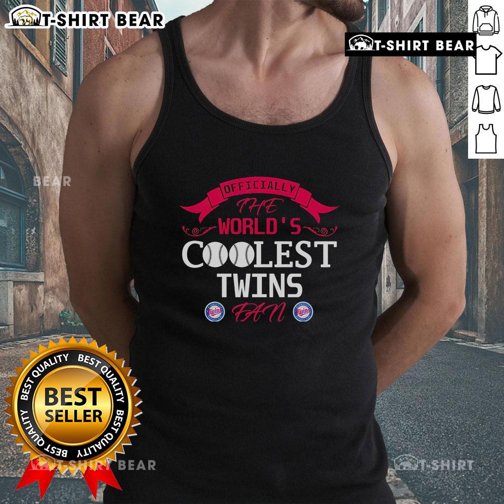 Official Minnesota Twins fan tank top featuring vibrant team colors and logo, perfect for summer games and baseball enthusiasts.