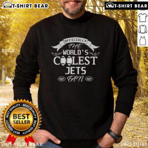 Official New York Jets fan sweatshirt featuring bold team logo, perfect for showing support on game day.