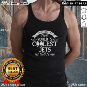 Official New York Jets fan tank top showcasing vibrant team colors and logo, perfect for game day and summer wear.