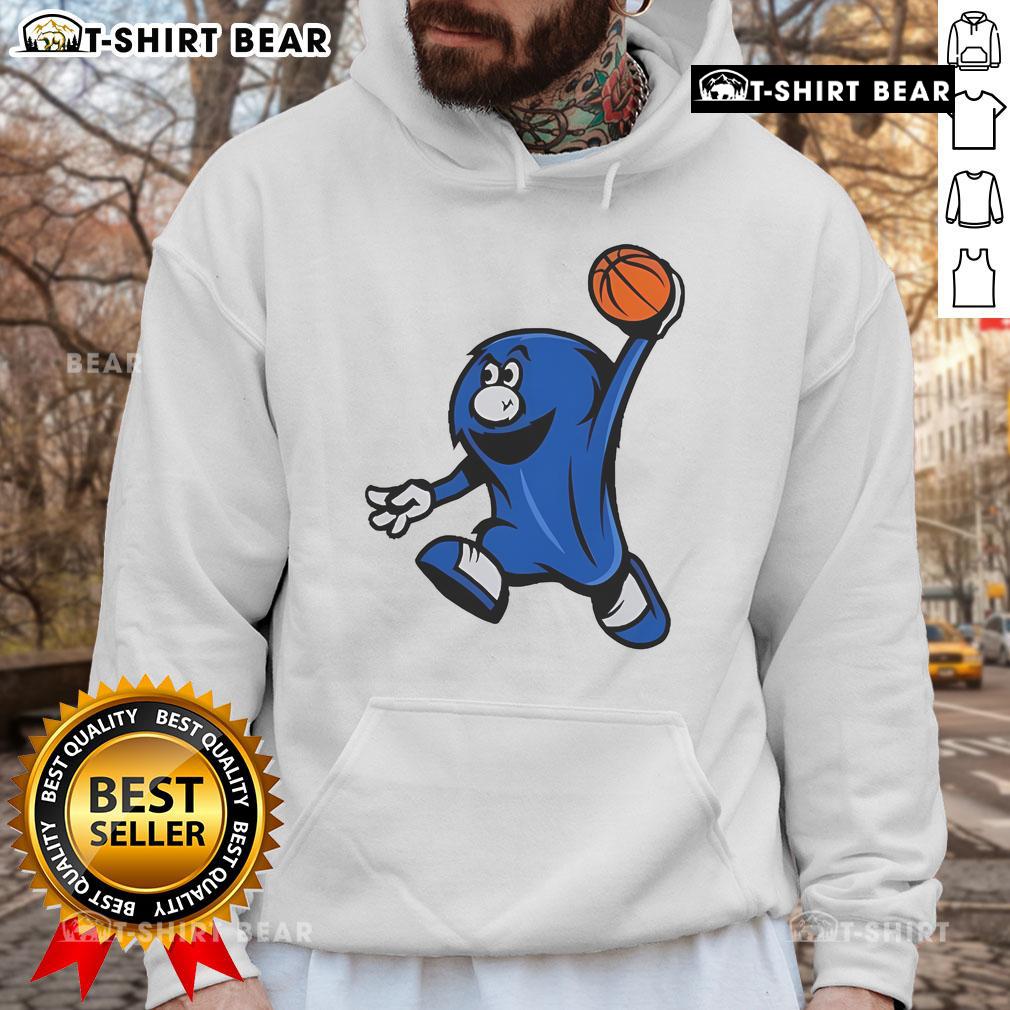 Official Xavier Musketeers blue basketball hoodie featuring a stylish design and vibrant blue color for fans.