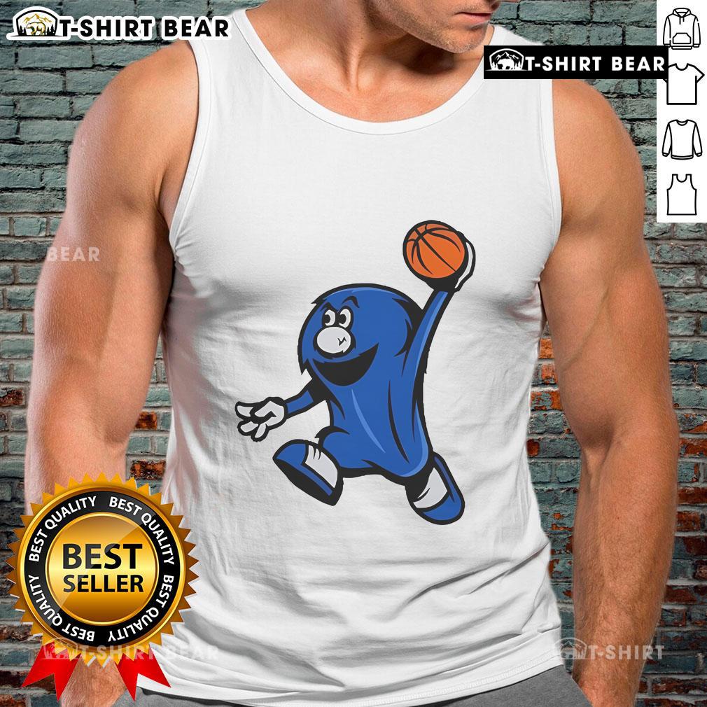 Official Xavier Musketeers Blue Basketball Blob Tank Top showcasing team spirit and style in vibrant blue.