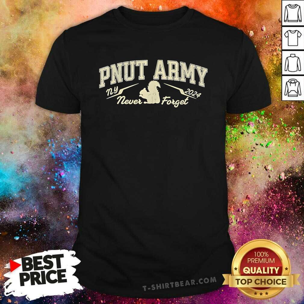 Original Peanut The Squirrel Never Forget PNUT New York 2024 T-Shirt