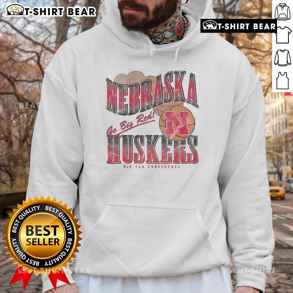Premium Nebraska Cornhuskers Baller Bounce Hoodie in red with logo, perfect for fans showing team spirit.