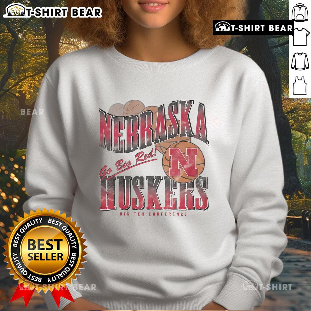 Premium Nebraska Cornhuskers Baller Bounce Sweatshirt in red, featuring team logo and stylish design for fans.