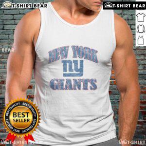 Premium New York Giants Overrun Tank Top in blue, featuring team logo and stylish design for fans and athletes.