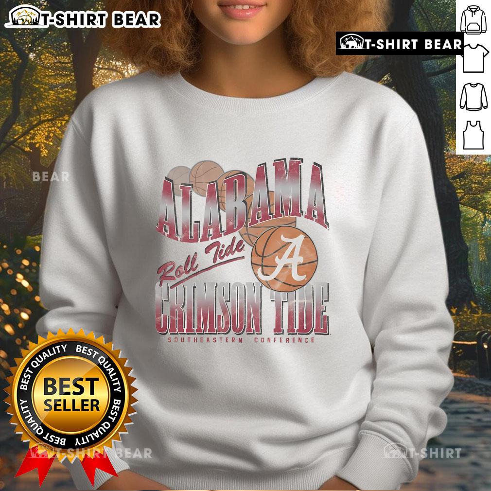 Alabama Crimson Tide Baller Bounce Sweatshirt in vibrant red, perfect for game day or casual wear.