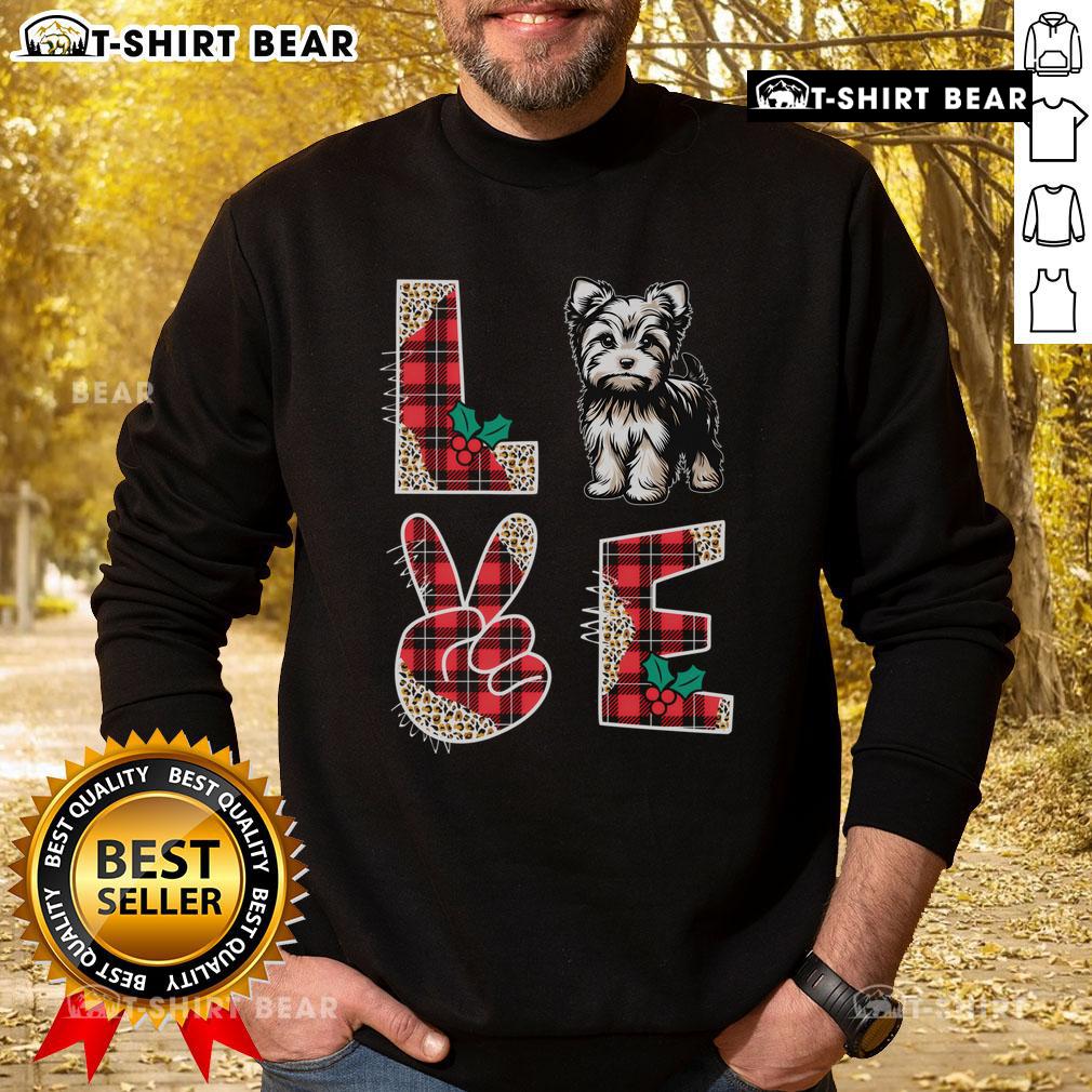 Cozy Pretty Love Christmas Yorkshire Xmas sweatshirt featuring festive designs, perfect for holiday celebrations.