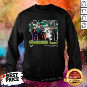Pretty Saquon Barkley Black Philadelphia Eagles NFL Flash Features Week 9 Sweatshirt