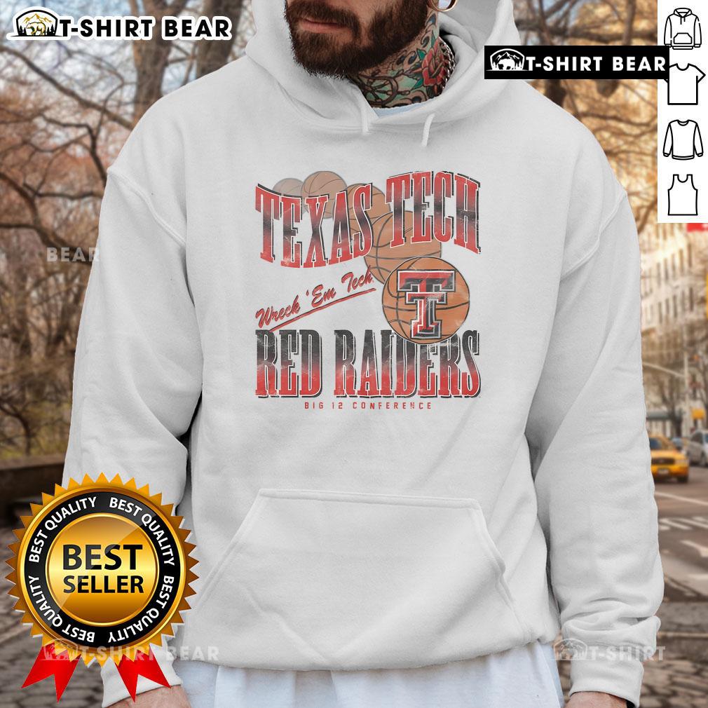 Alt Text: Stylish Texas Tech Red Raiders Baller Bounce Hoodie featuring logo, perfect for game day and fan apparel.