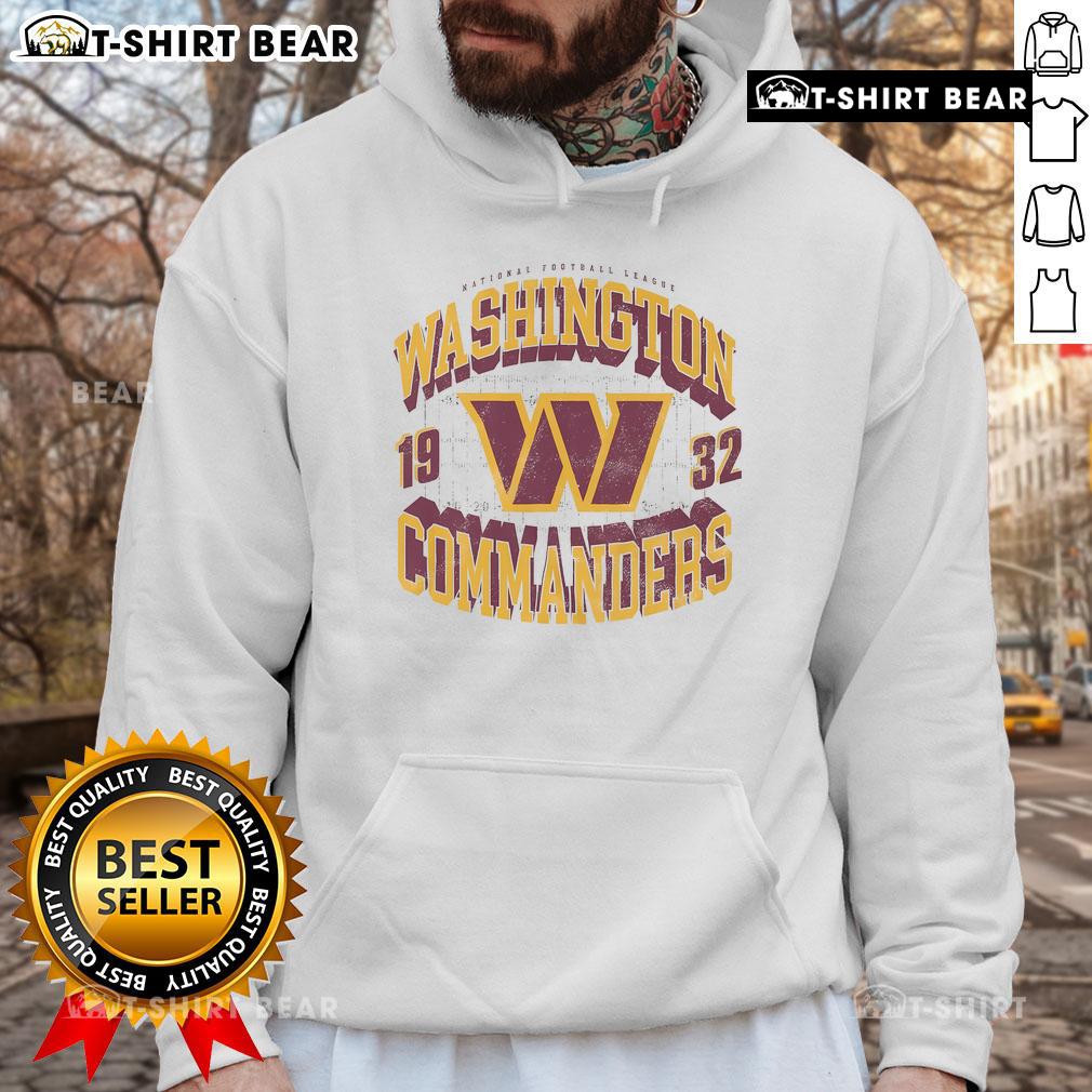 Pretty Washington Commanders Field Arched Wordmark Hoodie featuring the team's logo and stylish design.
