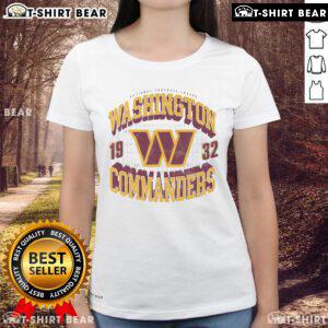 Pretty Washington Commanders field arched wordmark ladies tee featuring a stylish design for fans.