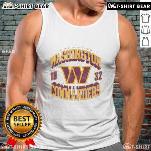 Pretty Washington Commanders Field Arched Wordmark Tank Top showcasing team spirit and stylish sportswear for fans.