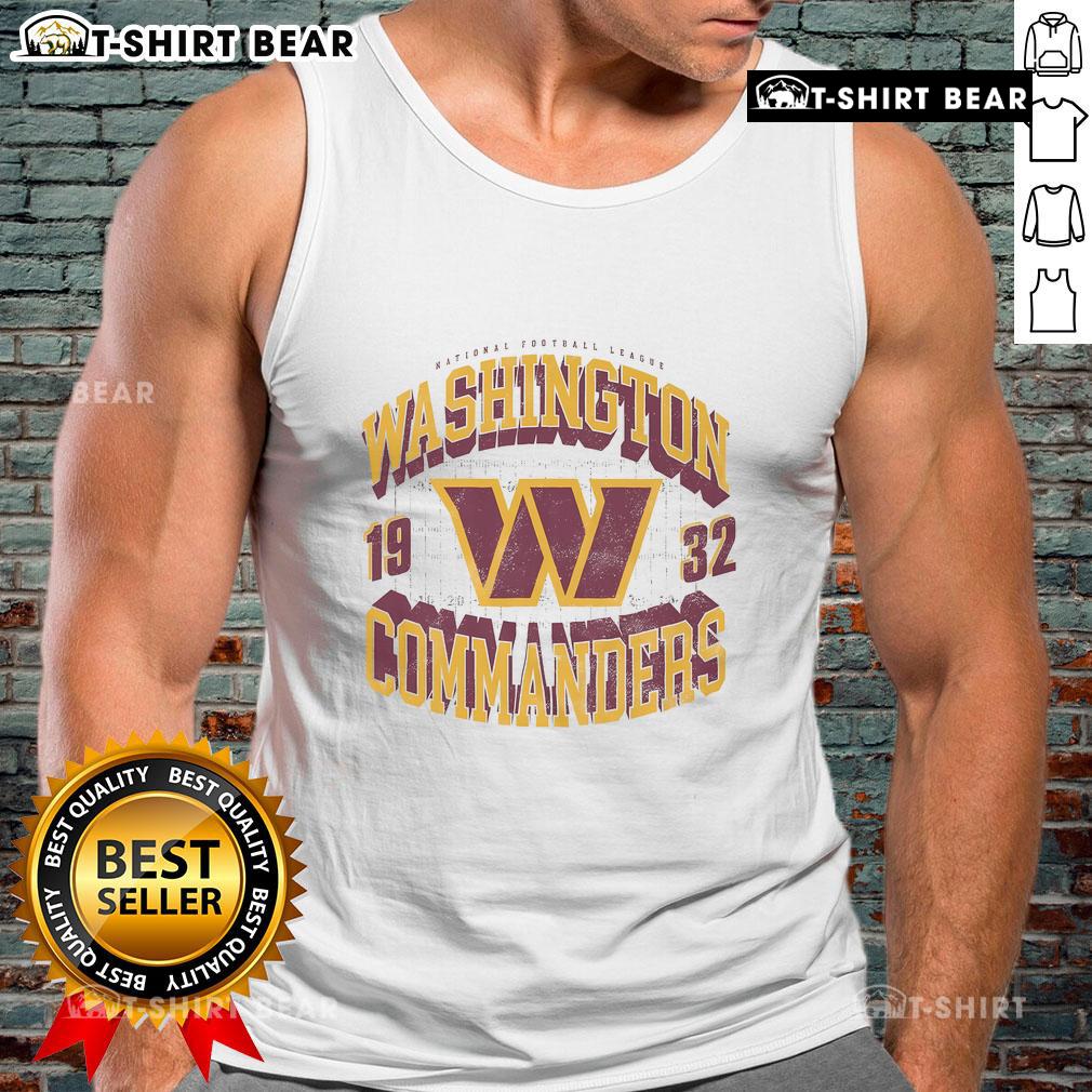 Pretty Washington Commanders Field Arched Wordmark Tank Top showcasing team spirit and stylish sportswear for fans.