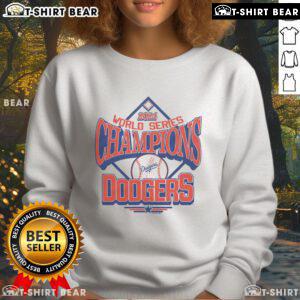 2024 World Series Champions Dodgers sweatshirt, featuring team colors and logo, perfect for fans celebrating the victory.