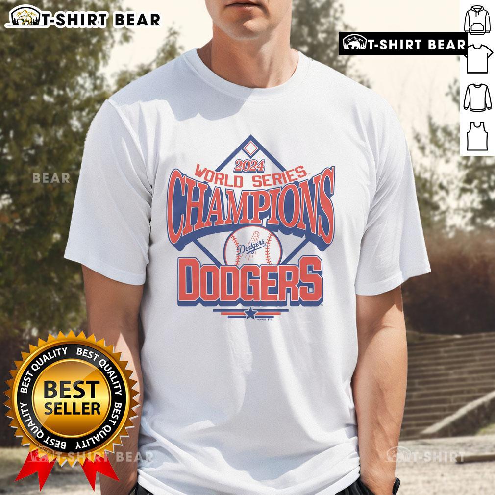 Top 2024 World Series Champions Dodgers T-Shirt featuring team logo and celebratory graphics for fans.