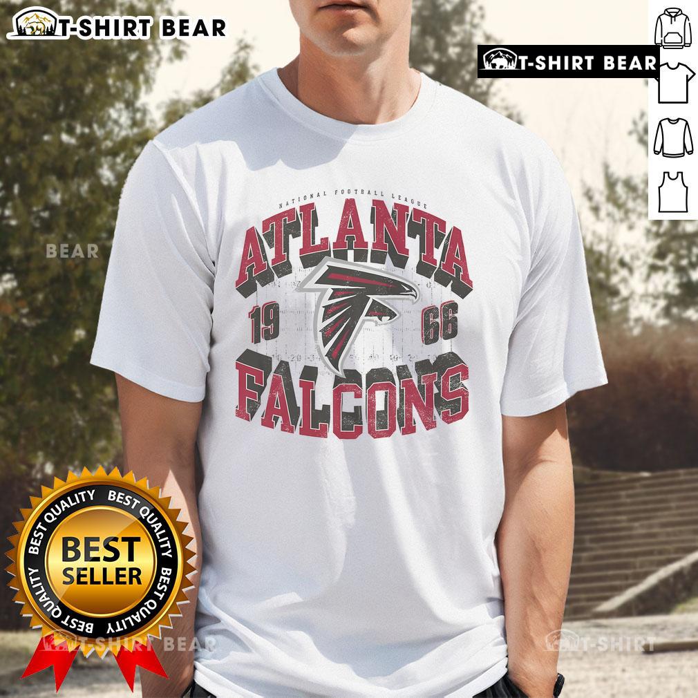 Top Atlanta Falcons Field Arched Wordmark T-Shirt featuring a bold design in team colors for fans.
