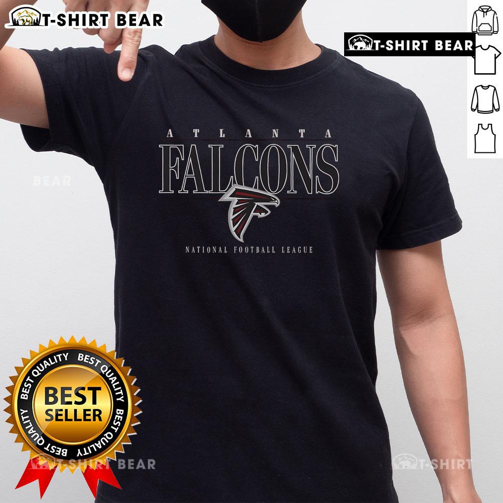Top Atlanta Falcons Signature Bar T-Shirt featuring team colors and logo, perfect for game day or casual wear.