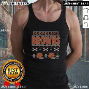 Stylish Top Cleveland Browns Holiday Tank Top featuring team colors and logo, perfect for festive game day celebrations.