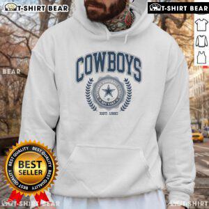 Alt Text: Top Dallas Cowboys team crest hoodie established 1960, showcasing iconic logo and stylish design for fans.