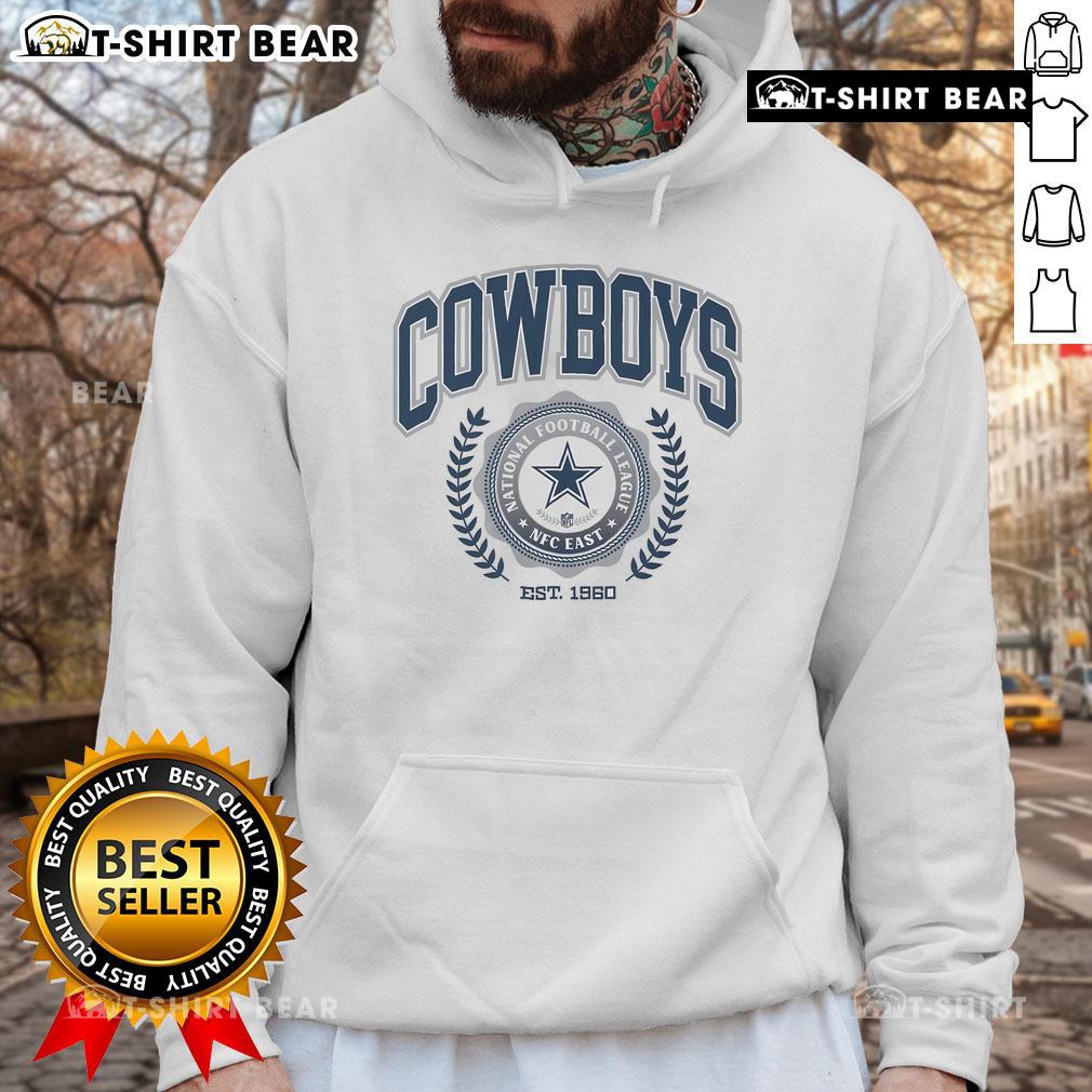 Alt Text: Top Dallas Cowboys team crest hoodie established 1960, showcasing iconic logo and stylish design for fans.