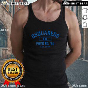 Dsquared2 XXL Phys Ed 1964 Tank Top showcasing stylish design, perfect for casual wear and athletic fashion enthusiasts.