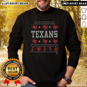 Cozy Top Houston Texans holiday sweatshirt featuring team colors and logo, perfect for festive game day style.