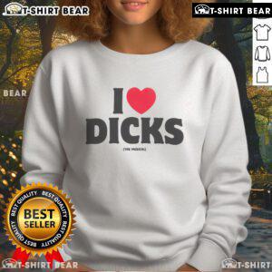 Top I Love Dicks The Musical sweatshirt featuring vibrant design and playful text, perfect for fans of the show.