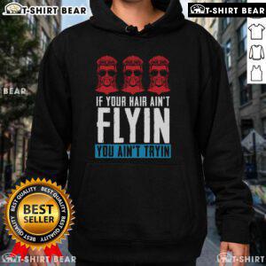 Top If Your Hair Ain't Flying Mullet Pride Hoodie, showcasing a stylish design celebrating mullet hairstyles with vibrant colors.