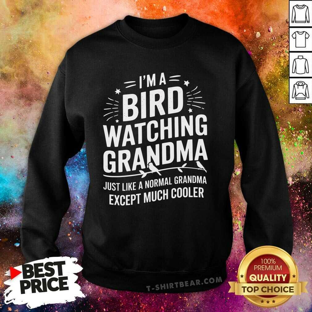 Top I'm A Bird Watching Grandma Cooler Grandma Sweatshirt