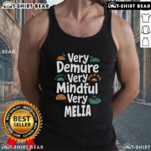 Top Melia Personalized tank top featuring a mindful design, perfect for casual wear and showcasing the name Melia.