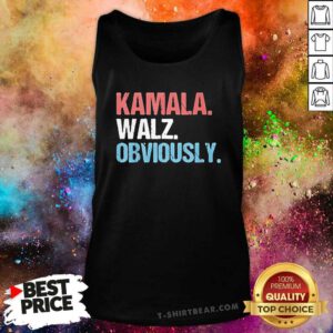 Top Misha Collins Kamala Walz Obviously Tank-top