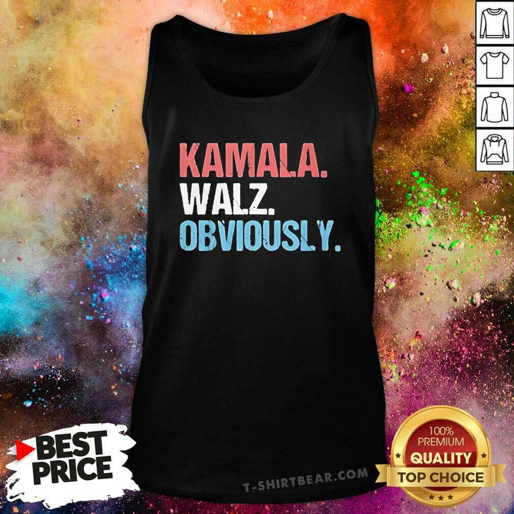 Top Misha Collins Kamala Walz Obviously Tank-top