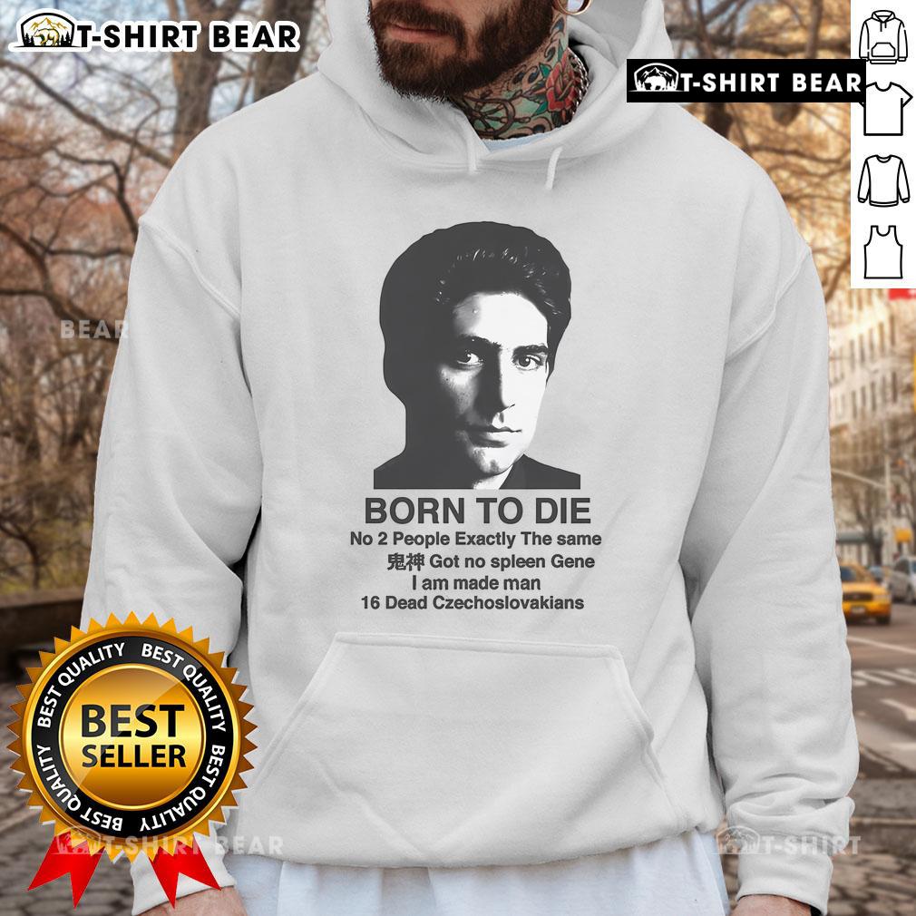Alt Text: Top Mobster Born to Die Hoodie in black featuring bold lettering, perfect for streetwear enthusiasts.