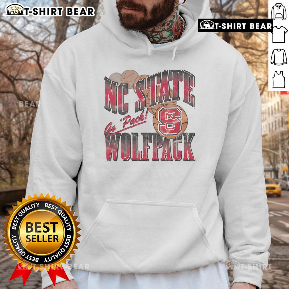 NC State Wolfpack Baller Bounce Hoodie featuring vibrant team colors and logo, perfect for fans and casual wear.
