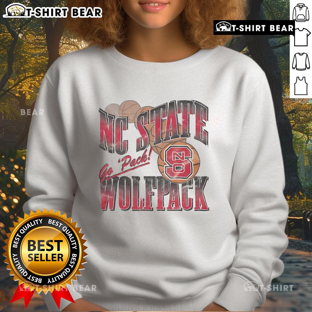 Top NC State Wolfpack Baller Bounce Sweatshirt showcasing the iconic logo and vibrant colors for fans and athletes.