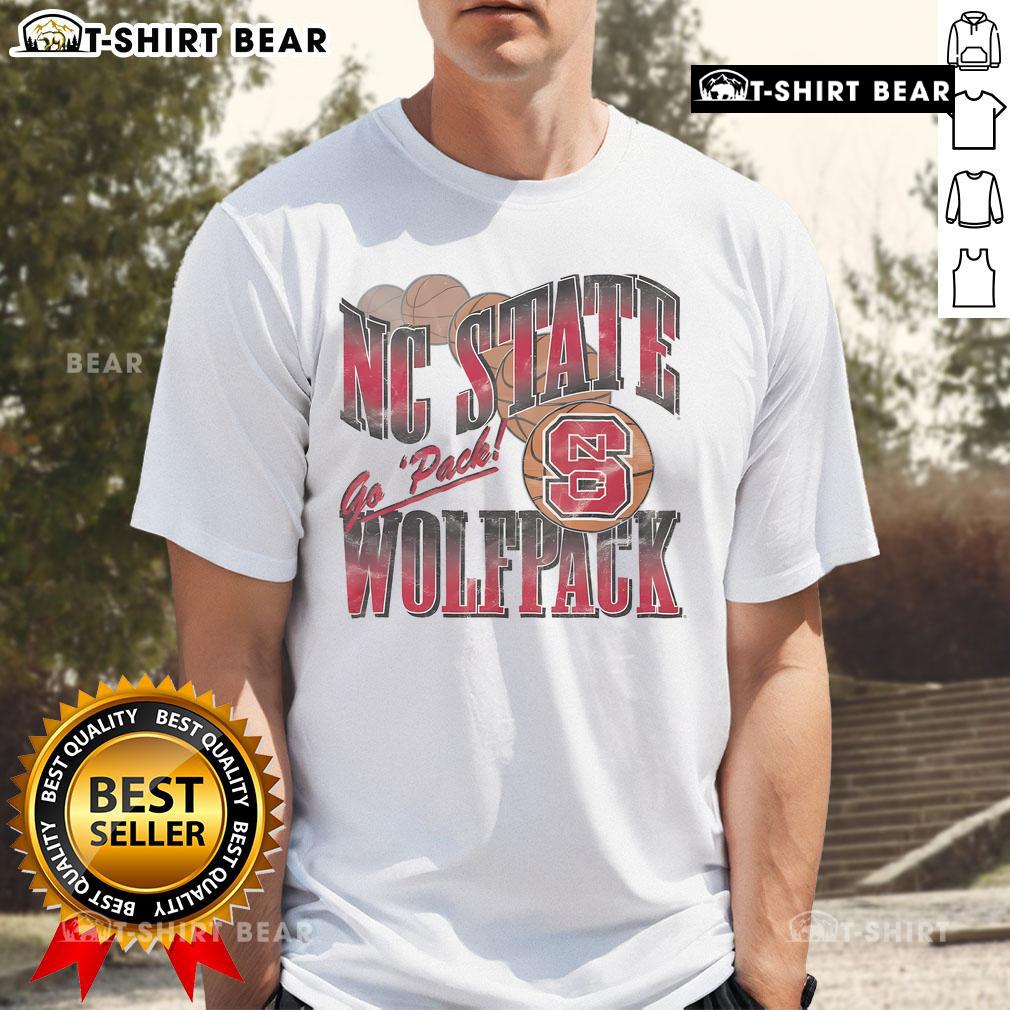 Top NC State Wolfpack Baller Bounce T-Shirt featuring vibrant team colors and logo for passionate fans.