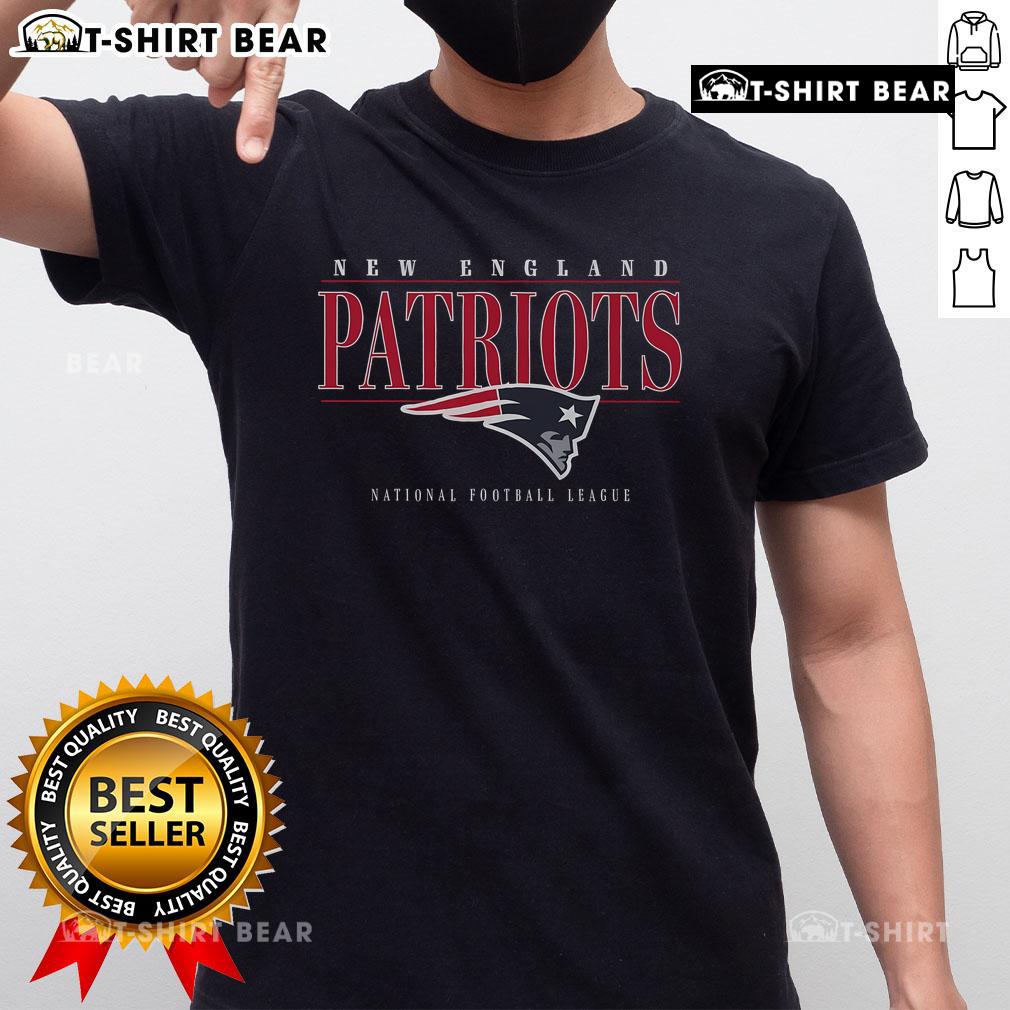 Top New England Patriots Signature Bar T-Shirt featuring team logo and colors, perfect for fans and game day attire.