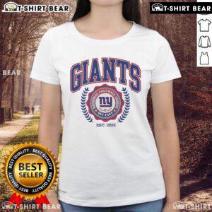 Top New York Giants team crest established 1925 on a stylish ladies tee, perfect for fans and casual wear.