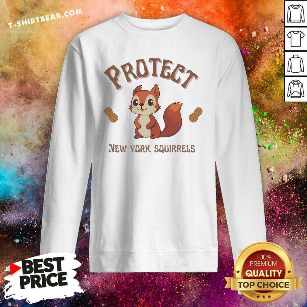 Top Peanut The Squirrel Protector New York Squirrel Sweatshirt