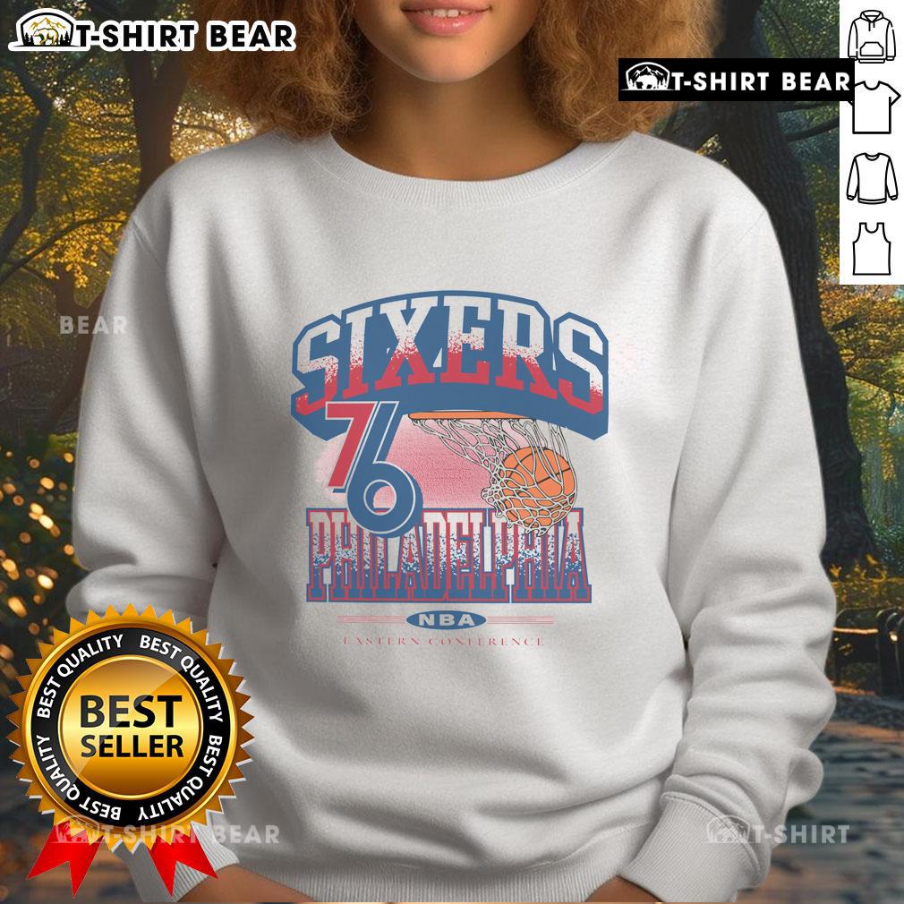 Top Philadelphia 76ers City Edition No Look Sweatshirt in stylish design, perfect for fans and casual wear.
