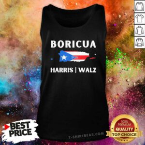 Top Puerto Ricans Harris 2024 Boricua For Harris Waltz Map Flag Tank-top